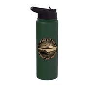 M1 Abrams Tank Diplomacy Military Tanks Veteran Joke Saying Stainless Steel Insulated Water Bottle