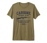 M1 Carbine World War Two Gun Men Military History Buff Premium T-Shirt