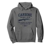 M1 Carbine World War Two Gun Men Military History Buff Pullover Hoodie