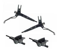 M1 For X2 For X4 Mountain Bike Hydraulic Brake 800mm 1500mm Full CNC Lightweight Oil Pressure Disc Bike Brake Rear Drum Bike Brake Drum(X2 ICE Pads Black)