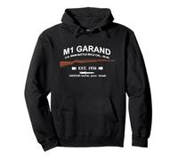 M1 Garand Rifle Gun WWII Watch Your Thumb EST 1936 Graphic Pullover Hoodie
