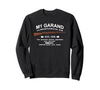 M1 Garand Rifle Gun WWII Watch Your Thumb EST 1936 Graphic Sweatshirt