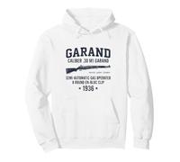 M1 Garand Rifle Watch Your Thumb WWII Vintage World War Two Pullover Hoodie