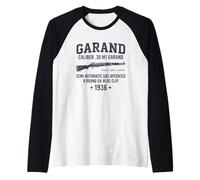 M1 Garand Rifle Watch Your Thumb WWII Vintage World War Two Raglan Baseball Tee