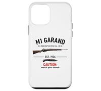 M1 Garand Rifle WWII Gun Watch Your Thumb EST 1936 M1 Garand Case for iPhone 12 mini
