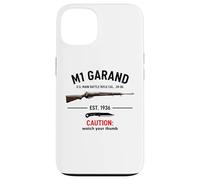 M1 Garand Rifle WWII Gun Watch Your Thumb EST 1936 M1 Garand Case for iPhone 13
