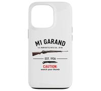 M1 Garand Rifle WWII Gun Watch Your Thumb EST 1936 M1 Garand Case for iPhone 13 Pro