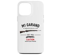 M1 Garand Rifle WWII Gun Watch Your Thumb EST 1936 M1 Garand Case for iPhone 13 Pro Max