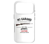 M1 Garand Rifle WWII Gun Watch Your Thumb EST 1936 M1 Garand Case for iPhone 17 Pro