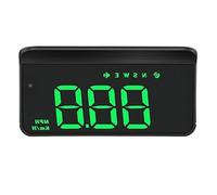 M1 GPS Car Head Up Display Speedometer Speed Test Alarm System Projector On-board Computer Windshield Projector KMH Gauge(Green)