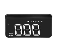 M1 GPS Car Head Up Display Speedometer Speed Test Alarm System Projector On-board Computer Windshield Projector KMH Gauge(WHITE)