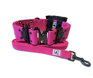 M1-K9 Generation 3 Pro Series Dog Collar with Pouch and Leash (Hot Pink)