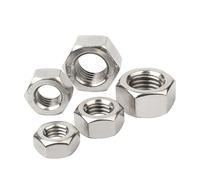M1 M1.2 M1.4 M1.6 M2 M2.5 M3 M3.5 M4 M5 M6 M8 M10 M12 M16 M20 M24 DIN934 304 Stainless Steel Black Carbon Steel Hex Hexagon Nut(Carbon Steel,M2.5 x50pcs)