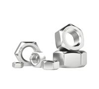 M1 M2 M3 M4 M5 M6 M8 M10-M48 Stainless Steel Hex Nuts DIN934 304 SS Hexagon Nut Metric Threaded Hexagonal Metal Fasteners(M12 (20Pcs))
