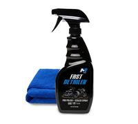 M1 MOTO Fast Detailer Motorcycle Cleaner, Pro Polish Plus Sealer Spray, All-in-One Every Surface Motorcycle Cleaning Kit with Microfiber Cloth, Quick Detailer, 16 FL OZ