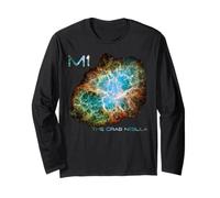 M1 The Crab Nebula Messier Object 1 Astronomy Astronaut Long Sleeve T-Shirt