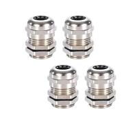 M10*1.5 Cable Glands, 4 Pack Metal Cable Glands Joints, Waterproof Adjustable Cable Glands Connector for 3-6.5mm Cables