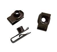 M10 10mm U-Style Captive Clip-On Nut, U-Type Fasteners (Pack of 10)