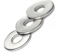 M10-10mm Washers for Screws (Pack of: 200) Large Flat Washer Penny Washers Steel Zinc Plated DIN 9021