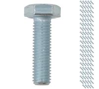 M10 10mm x 35mm Hex Headed Set Screw Bolt Fastener Fully Threaded 100pc