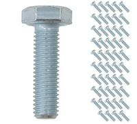 M10 10mm x 35mm Hex Headed Set Screw Bolt Fastener Fully Threaded 50pc