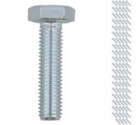 M10 10mm x 40mm Hex Headed Set Screw Bolt Fastener Fully Threaded 100pc