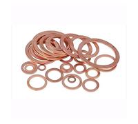 M10.5 M12 M13 M14 M16 M17 M18 M20 Brass Copper Sealing Boat Washer Flat Gasket Ring Sump Plug Oil Seal Fitting 1.5mm(M18x22x1.5 20Pcs)