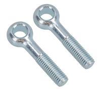 M10 50mm Eye Bolt 2 Pack Zinc Plated Threaded Rings DIN444 Catenary Wire