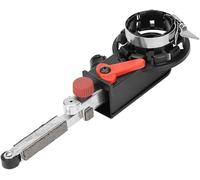 M10 Angle Grinder to Belt Sander Adapter, 15mm Width Polishing Machine Attachment for Glass, Wood, Plastic & Metal, 900-1800RPM Mini Belt Sander with 6-Speed Control