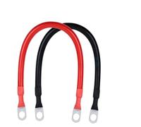 M10 Battery Inverter Cable Set with Terminals 6-8AWG 50cm Car Battery Connection Line Cable Stranded Copper(8 AWG - 10mm2)