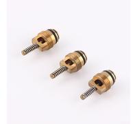 M10 Brass A/C Valve Core Fitting Set, 10pcs Replacement MT0065 15-75236 for R-1234YF, Compatible with R-134A & R-12 Automotive Conditioning