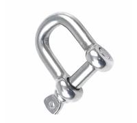 M10 D Shackle, 304 Stainless Steel D-Shackle Ring Shackle Chain Buckle Lifting Shackle for Towing Installation Camping Climbing Outdoor Sports Hiking Travel