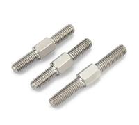 M10 Double-Ended Threaded Rod - 304 Stainless Steel Left Hand & Right Hand Adjustable Push Rod Stud Screws(M10 x 100mm 5pcs)