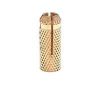 M10 Drop in Anchors Brass Wall Anchor Expansion Bolt Sleeve Fischer Brass Plug for Anchoring into Concrete Masonry Bricks, Natural Hard Stones (Pack of 10)