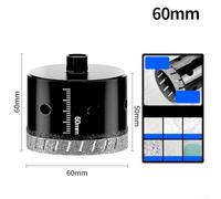 M10 Dry Drill Bit 20-90mm Hole Opener for Angle Grinder Coated Blade for Marble Glass Tiles Porcelain Stone Cutting Tool(60mm)