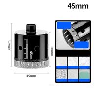 M10 Dry Drill Bit 20-90mm Hole Opener for Angle Grinder Coated Blade for Marble Glass Tiles Porcelain Stone Cutting Tool(45mm)