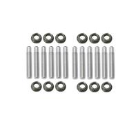 M10 Exhaust Manifold Stud And Nut Kit Compatible With WRX SVX Legacy Impreza Forester BAJA BRZ Crossteck Stainless(12 sets)
