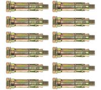 M10 Expansion Shield Anchor Bolts Heavy Duty Masonry Concrete Brick Fixings 12Pc