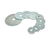 M10 Flat Penny Washer Heavy Duty Zinc Coated Repair Washer (10mm x 50mm) (Pack of 100)