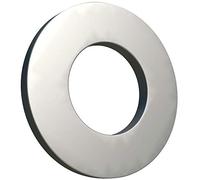M10 Flat Penny Washer (Pack of 50) Plain Wide Round Metal Alloy Steel Washers for Screws - Zinc Coated Plated Galvanized Heavy Duty According to Standart ISO7089 DIN125 M10 (10mm x 20mm)