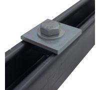 M10 Flat Square Plate Washer - Boxes Of 100 - Hot Dipped Galvanised - (D001-10)