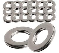 M10 Form A Flat Washers A4 Marine Grade Stainless Steel 316 for M2, M3, M4, M5, M6, M7, M8, M10 and M12 Screws (Pack of 20)