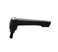 M10 Handle Adjustable Clamping Lever Male Threaded Stud Hand Knobs Push Button Ratchet/Cross thread Adjustable Handle Black(M10*40-1pcs)