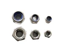 M10 M12 M14 M16 M18 M20 M24 M27 M30 Stainless Steel 304 Hex Nylon Insert Lock Nut Self-Locking Hexagon Locknut(M27-2 pcs)