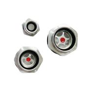M10 M12 M14 M16-M60 Metric 1/4" 3/8" 1/2" 3/4" 1" BSPP Aluminum Alloy Oil Sight Glass Window Indicator for Air Compressor Lathe(BSPP 1-1I4)