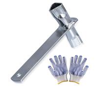 M10/M12 Triangular Key Post Key for Barrier Posts, Fire Brigade Keys with Knitted Glove