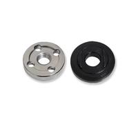 M10/M14/5/8-11 Thread Replacement Angle Grinder Metal Pressure Plate Inner Outer Flange Nut Set Tools for 10/14mm Spindle(M14 Hexagon Upper)