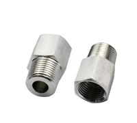 M10 M14 M20 1/8" 1/4" 3/8" 1/2" bspt NPT Female Male Stainless Reducer Bushing Pipe Fitting Connector Coupler High Pressure Gauge(M14x1.5mm,M10x1mm Male)