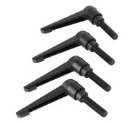 M10 Male Thread Adjustable Fixing Handle, Carbon Steel and Zinc Alloy, Universal Handle for Machinery Equipment, Printing, Woodworking, Dyeing (Screw Length 40MM)