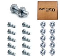 M10 Nuts & Bolt Set - 10 Pack (M10 x 30mm Bolts & M10 Nuts) Hex Bolt/Setscrew Fully Threaded